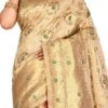 Maroon N Beige Kancheepuram Art Silk Half N Half S Party Wear