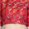 Red N Pink Jacquard Blouse Festive Wear