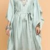 Sea Green Kaftan Set Party Wear