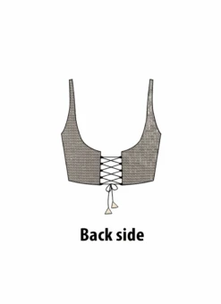 Silver Georgette Sequins Blouse Festive Wear