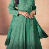 Teal Green Georgette Embroidery Anarkali Lehenga Party Wear