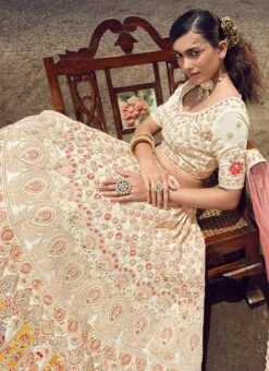 White Georgette Heavy Embroidered N Stones Umbrella Lehenga Wedding Wear 7 White Georgette Heavy Embroidered N Stones Umbrella Lehenga Wedding Wear -Deals Chic Lehenga Store white georgette heavy embroidered n stones umbrella lehenga ghsak23007 b