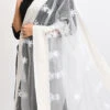 White Organza Cotton Chikankari Embroidery Dupatta Work Wear