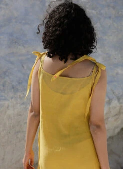 Yellow Embroidery Silk Dress Party Wear -Deals Chic Lehenga Store yellow embroidery silk dress drsbadjadrm04 b