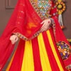 Yellow Rayon Mirror Chaniya Choli Festive Wear
